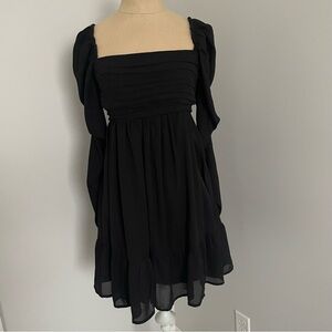 Abercrombie and Fitch Baby Doll Black Dress Tall